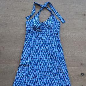 Athleta halter summer dresses with zip pocket